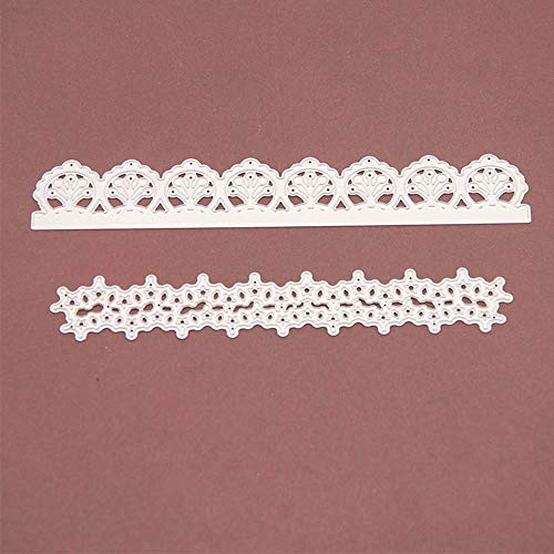 Multibey 4 Packs Embossing Scrapbooking Cutting Dies Stencil Stamp DIY Crafts Template 3D Effect Card Paper Making Supplies Set(Lace Shaped) - Thumbnail 3