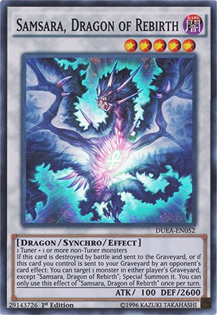 Yu-Gi-Oh! - Samsara, Dragon of Rebirth (DUEA-EN052) - Duelist Alliance - 1st Edition - Super Rare