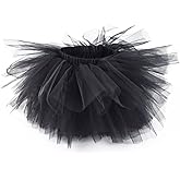 Girl's 6-Layered Tulle Fluffy Tutu Skirt Princess Dancing Petticoat Ballet Underskirt(2T-8T)