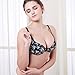 Shitagi New Underwear Women Fshion Black Printing Flower Bra (34B)
