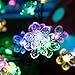 2020 New Upgraded Solar Lights Outdoor, 2 Pack Solar Christmas Lights Solar Garden Lights with 20 LED Flower Lights Solar Stake Lights Waterproof Colored Fairy Landscape Lights for Garden, Yard, Patio