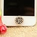 OOOUSE Brilliant Rose Diamond Bordered Iphone Home Return Keys Buttons Sticker For iPhone 4S iPhone 5 iPod Touch iPad Repair Fix Replace Replacement