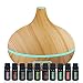 Pure Daily Care Ultimate Aromatherapy Gift Set - Ultrasonic Diffuser & Top 10 Essential Oils - 350ml Diffuser with 4 Timer & 7 Ambient Light Settings - Therapeutic Grade Essential Oils - Lavender
