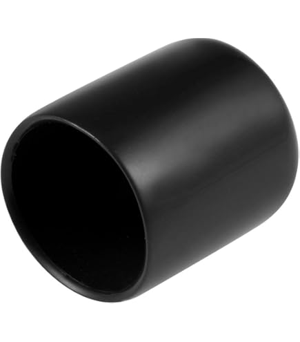 Rubber End Caps DMiotech 80 Pack 1/4"(6mm) ID Black Screw Thread Protectors Bolt Covers For Screw Bolt Furniture Pipe Rubber Bolt Covers