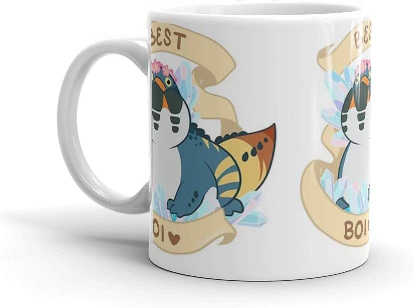 Dodogama Best Boi (MonHun: World). 11 Oz Ceramic Coffee Mugs With C-shape Handle, Comfortable To Hold. 11 Oz Fine Ceramic Mug With Flawless Glaze Finish