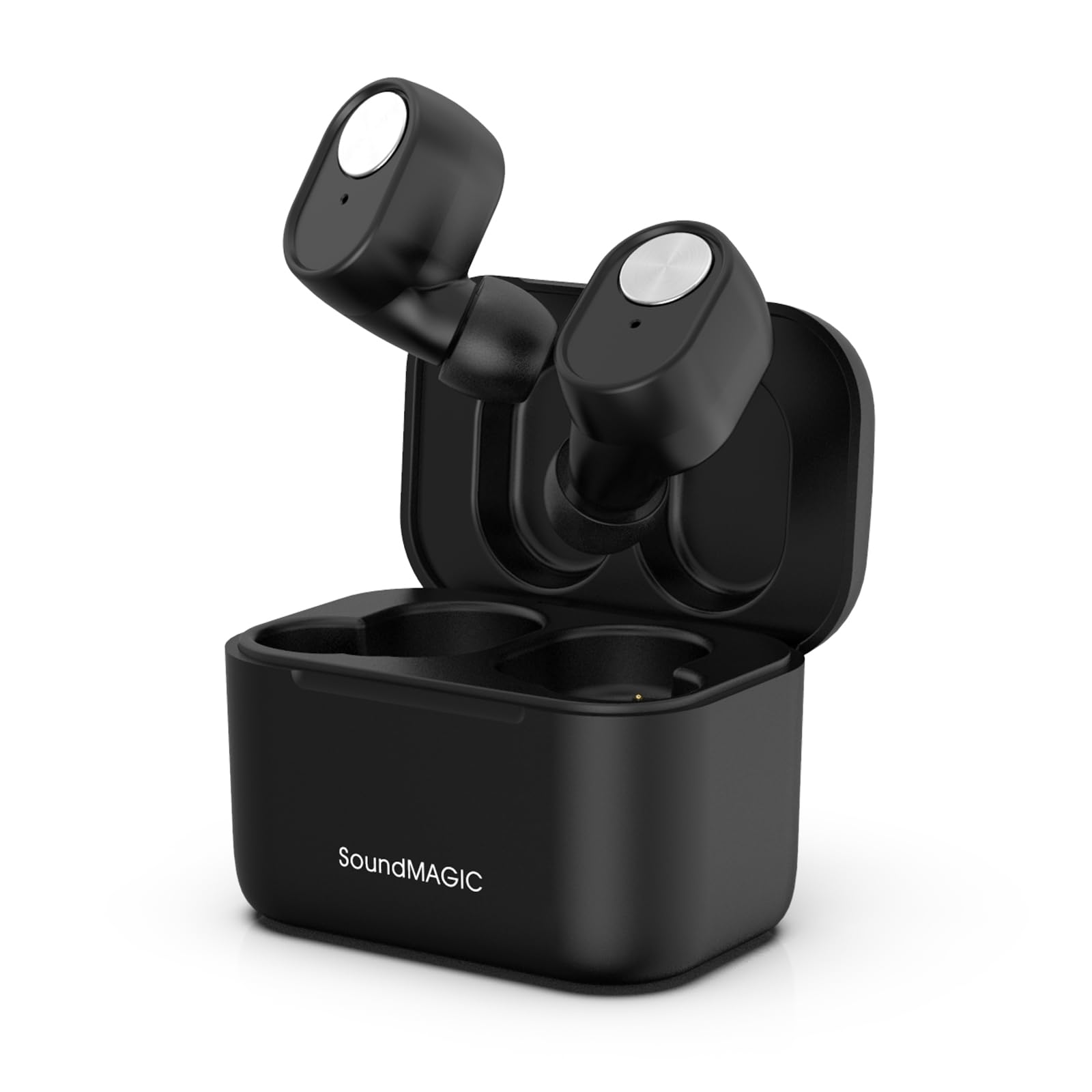 Soundmagic T60BT True Wireless Earphones in Ear Bluetooth Headphones with Microphone HiFi Stereo Sports Earbuds Waterproof Black