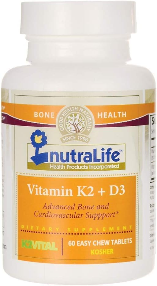Vitamin K2 + D3 60 Chwbls