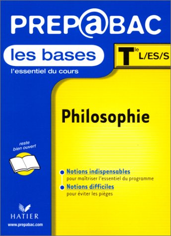 Philosophie, Tles L, ES, S