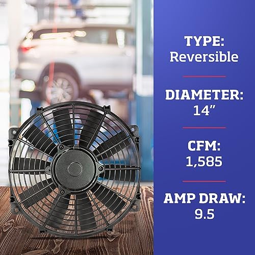 FlexALite Trimline Reversible Electric Fan, PusherPuller Fan (114
