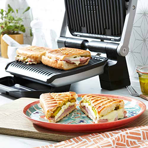 Tfal GC7 OptiGrill Indoor Electric Grill, 4Servings, Automatic