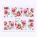 BORN PRETTY Nail Art Water Decal Flower Manicure Tatoo Transfer Stickers Rose Sakura Butterfly 48 Patterns Set