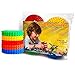 Building Block Tape, Compatible with DUPLO & Lego Bricks, KRE-O, Mega Bloks, Self Adhesive Block Tape Rolls for Kids: Cut, Peel, Stick - Fun pack of 5 Rolls (5 Rolls)