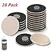 Furniture Sliders Kit (16 Piece) for Carpeted and Hard Floor Surfaces, Moving Pads, Move Heavy Furniture Quickly and Easily with Furniture Sliders - Do It Easily & Safely (Beige)