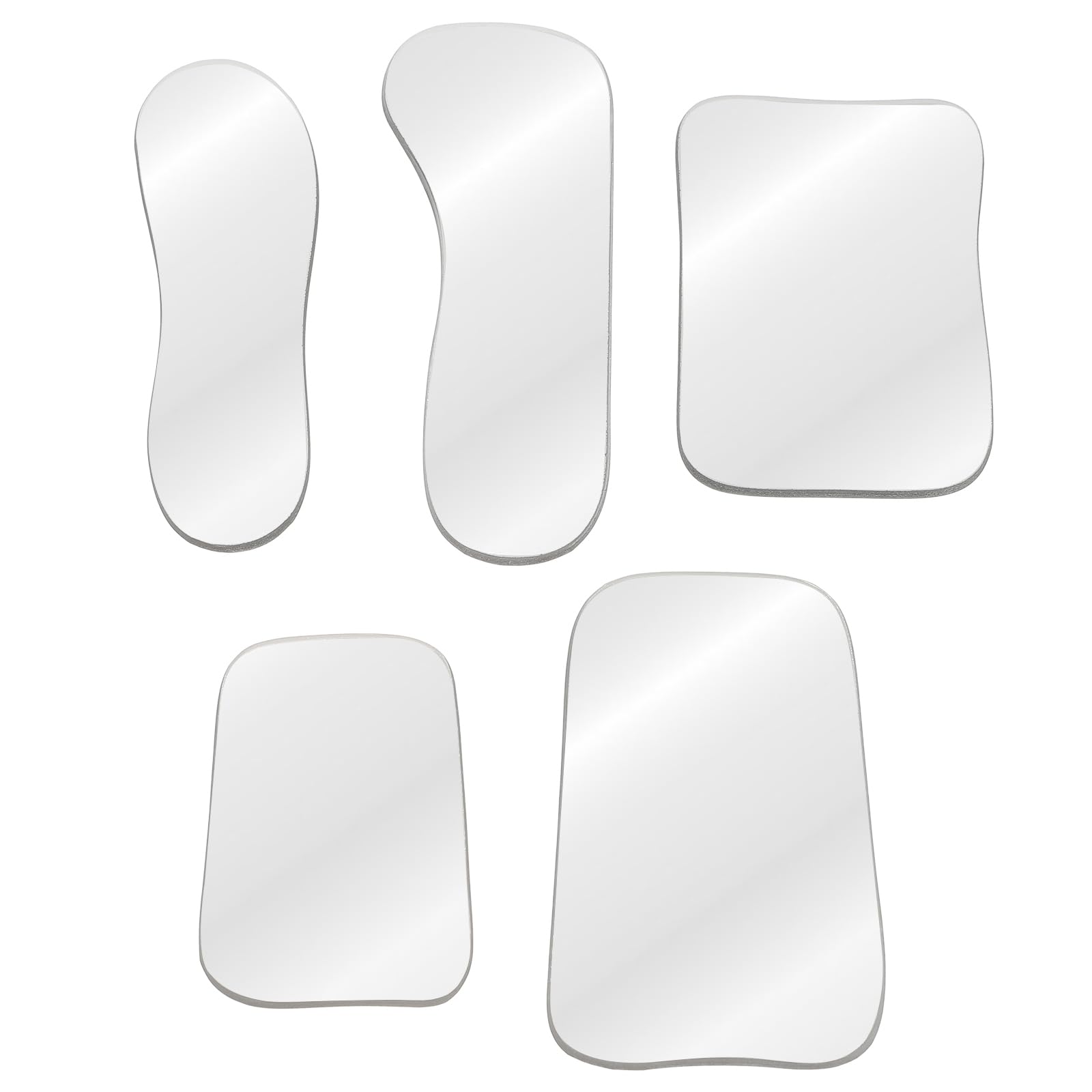 Healifty Intraoral Dental Photography Mirror Mouth Speculum Inspection Mirror Stomatoscope 5pcs