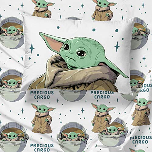 Star Wars The Mandalorian Curious Child Twin Sheet Set 3 Piece Set