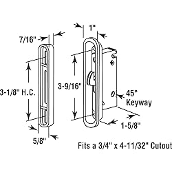 Prime-Line E 2487 3-9/16 In., Steel, Mortise Lock
