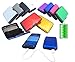 Aluminum RFID Blocking Portable Wallet Charging Power Bank - Cell Phone Battery Charger Wallet - Credit Card Holder - Seen TV (Black)