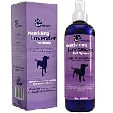 Natural Pet Spray &ndash; Aromatherapy Lavender Essential Oil & Primrose Fur Deodorizer - For Dogs & Puppies &ndash; Cat Grooming Spray - Cleaner & Odor Control Spray - Cruelty Free &ndash; Tear Free Formula 8 Oz