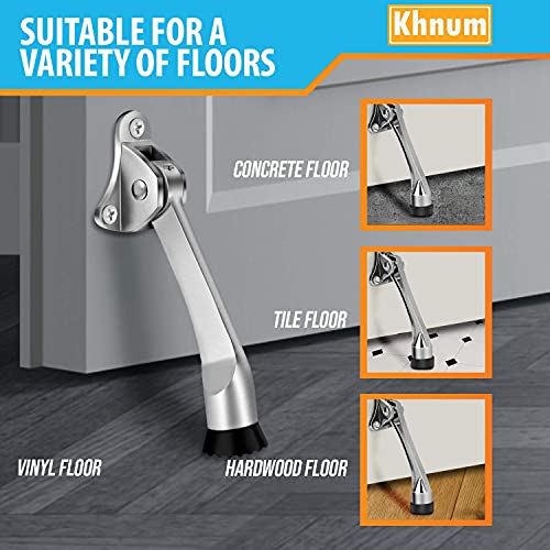 Door Stopper 2 Pack 4 Inch Door Stop, Door Stops Kickstand, Door