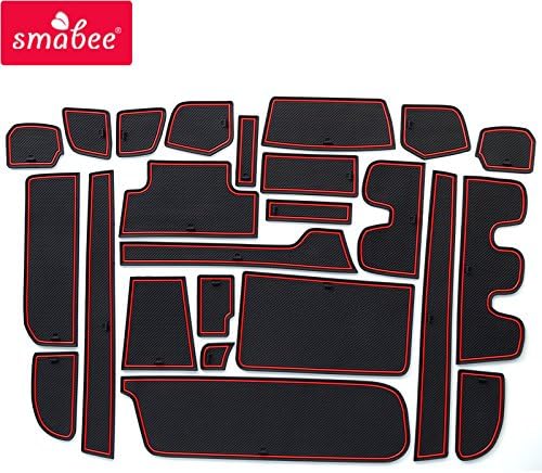 Amazon ホンダ 新型ステップワゴン Rp型 ブラック専用 内 内装 ドレスアップ アクセサリー カノンスリップ マット 赤 光沢のある白 黒 Honda Step Wgn 24p 赤 ノンスリップマット 車 バイク