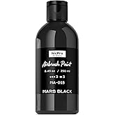 Nicpro Black Large Airbrush Paint (8.45 oz, 250 ml) Ready to Spray Opaque Water-Based Acrylic Air Brush Paints for Model, Wood, Canvas, Metal, Plastic, Leather, for Beginners & Artists