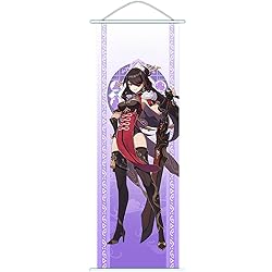 Flyshun Furina Wall Scroll Poster,Hanging Wall Art