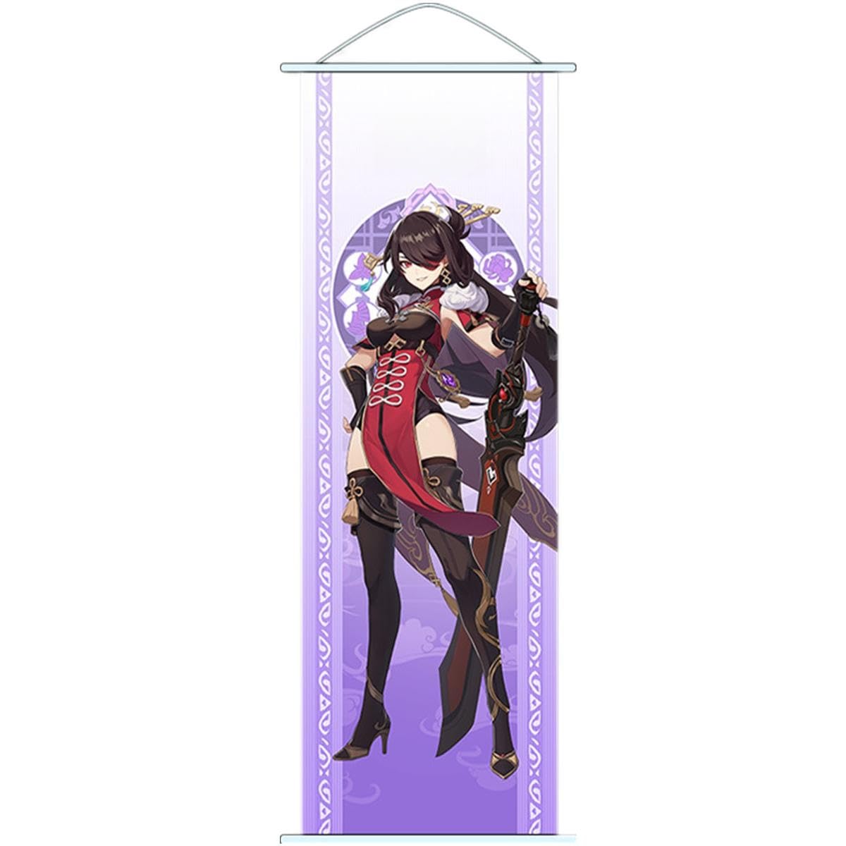 Flyshun Furina Wall Scroll Poster,Hanging Wall Art