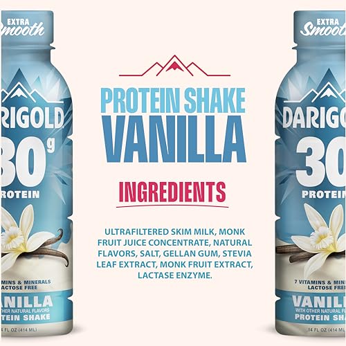 DARIGOLD READY TO DRINK VANILLA PROTEIN SHAKE, 30G PROTEIN- 14OZ BOTTLE
