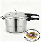 Small Pressure Cooker, Mini Aluminum Alloy Pressure Cooker with Magnetic bottom, Safety and Durable Compact Pressure Canner compatible for induction cookers and gas stoves (4L)