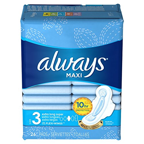 Always Maxi Extra Long Super Size 3 with Flexi-Wings, 26 Pads (Pack of 2)