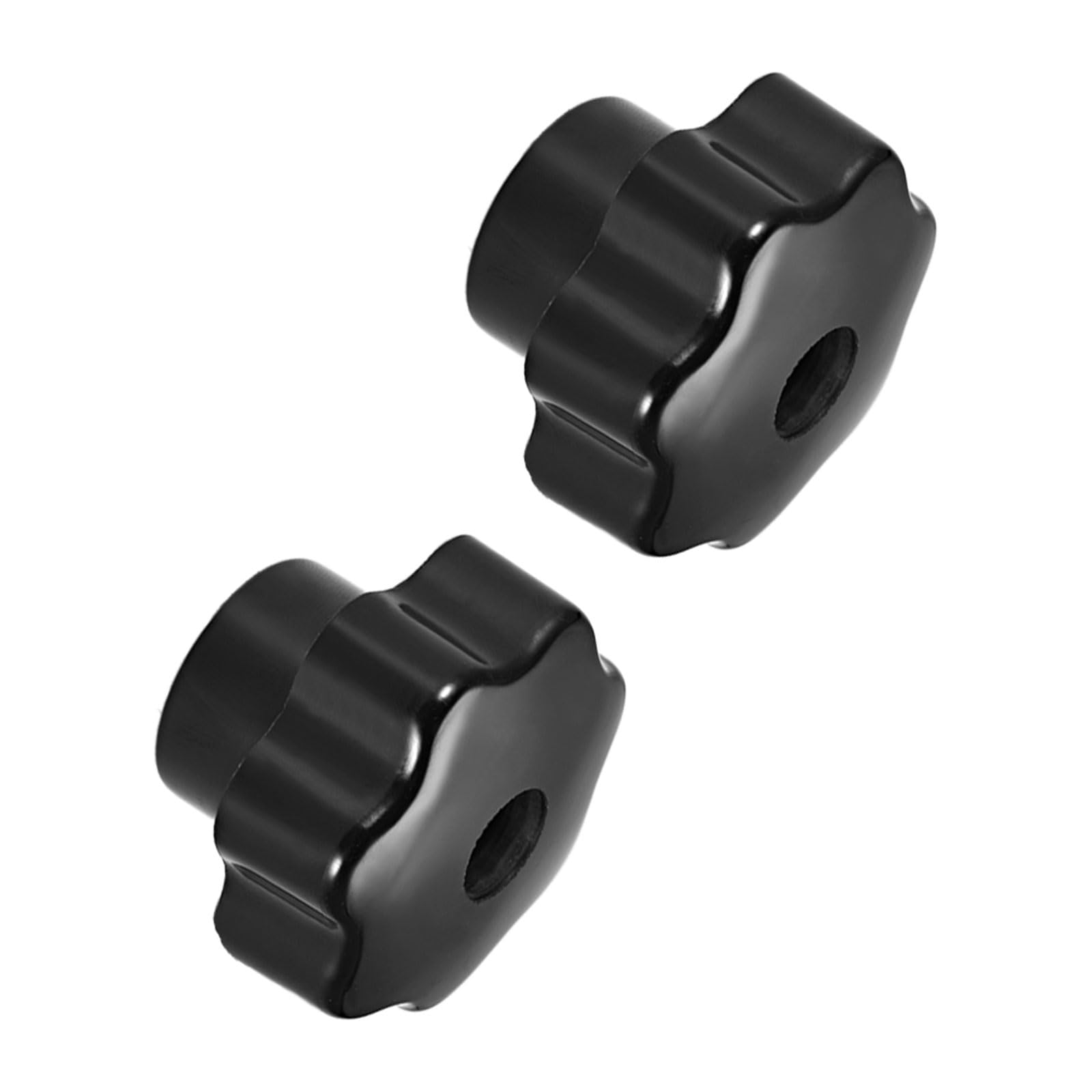 CoCud Star Knob, 48mm Diameter M12, Plastic Head Female Clamping Handle Screw-On Thread Knob Grip - (Applications: for Mechanical Equipment), 2-Pieces