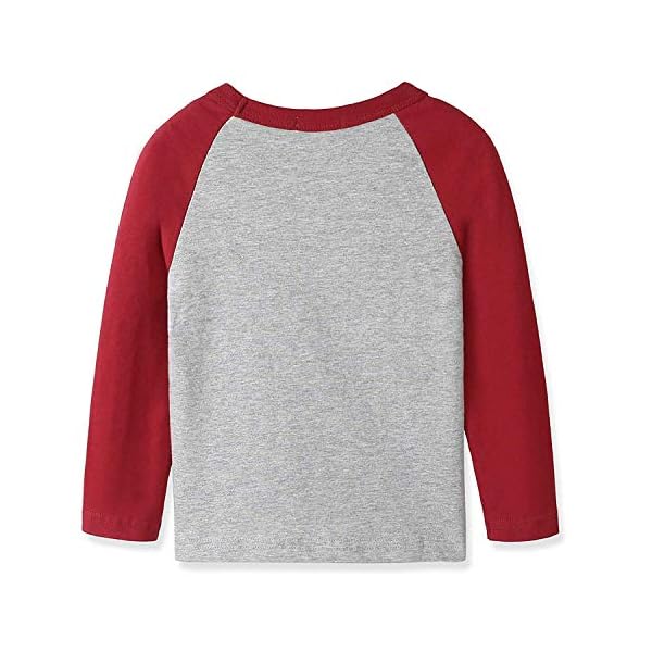 Boys Rainbow Striped Shirt Cotton Long Sleeve T-Shirts - Image 3