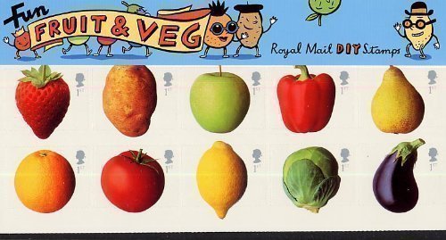 2003 Fun Fruit and Veg Presentation Pack PP315 (printed no. 345) - Royal Mail Stamps