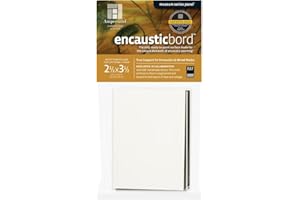 Ampersand Art Supply Wood Painting Panel: Museum Series Encausticbord: 1/8 Inch Depth, 2.5" x 3.5" - Pack of 5