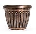 Rustic Flowerpot 10 Planter for Garden Patio Office Ornaments Home Decor Long Lasting Reusable Light Weight (Gold-S)