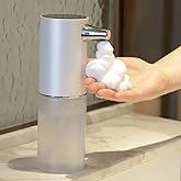 Automatic Foaming Dispenser,6-Level Adjustable Foam, Motion Sensor Soap Dispenser, USB-C Rechargeable,Touchless Facial Hand Soap Dispenser 9oz(260ml) for Bathroom, Kitchen,Hotel(White)