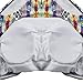 BMJL Women's Tropical Tribal Print Criss Cross High Neck One Piece Swimsuit Monokini