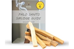 ANCIENTVEDA Ancient VEDA Peruvian Palo Santo Sticks 6 Pack with Smudge Guide – High Resin Content, Sweet Scent Holy Wood for Smudging, Meditation, Energy Cleansing – Sustainably Harvested, Aromatic Incense