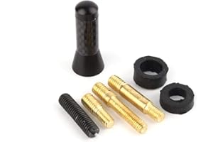 Carbon Fiber Universal Car Antenna - 3.5cm Screw Aluminum Decoration Antenna