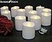 LED Lighted Flickering Votive Candles White Flameless - Banberry Designs - Box of 48