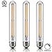 TORCHSTAR 4.5W LED T30 (T10) Tubular Antique Bulb, Dimmable 40W Eqv., 120V Long Filament Light Bulb, UL Listed 2700K Soft White Decorative Lamp Bulb, 360° Beam Angle, Pack of 3