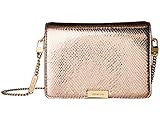 MICHAEL MICHAEL KORS Jade Metallic Embossed Medium Leather Gusset Clutch, Soft Pink