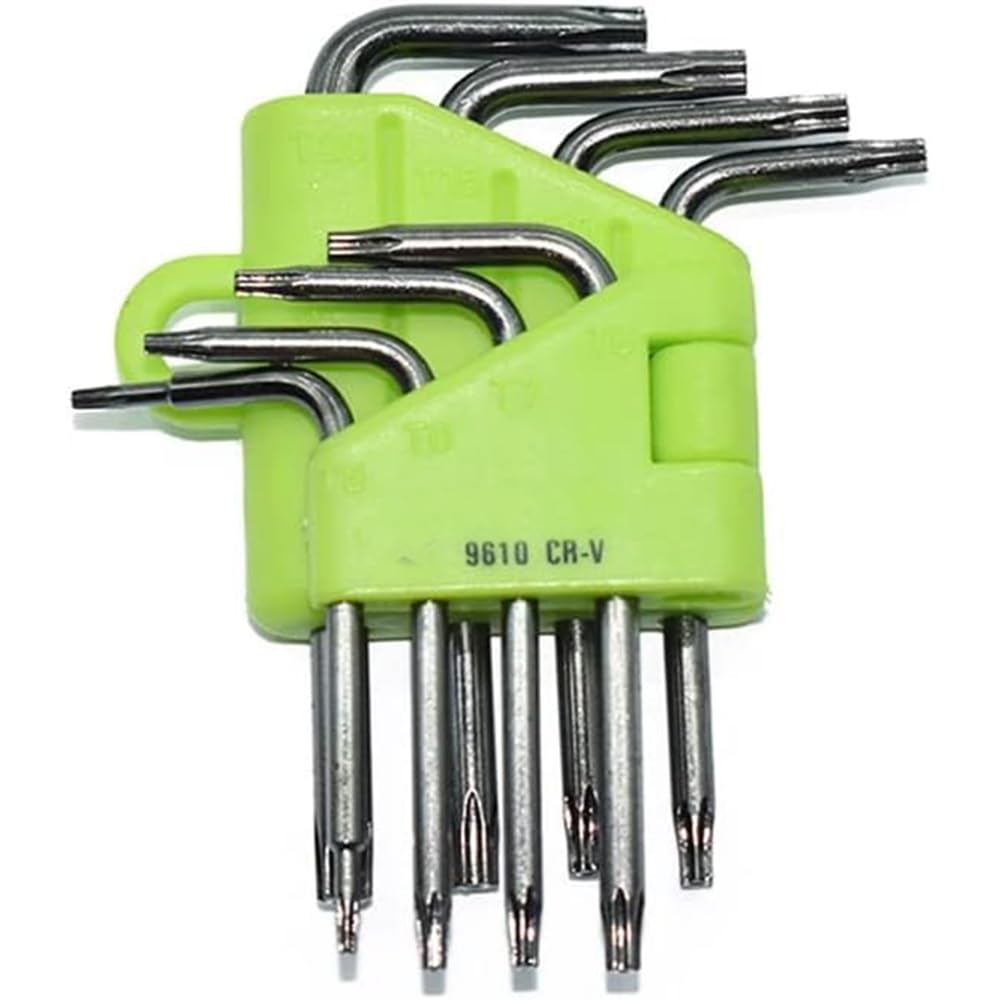 CLABMROEC 9-Piece Mini Torx Hex Key Set,Small Size Star Wrech T5 T6 T7 T8 T9 T10 T15 T20