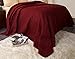 Lavish Home 66-40-T-BU Solid Color Bed Quilt-Twin-Burgundy