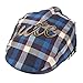 Voberry Baby Boy Kids Toddler Plaid Beret Cabbie Flat Peaked Hat River Cap (B)