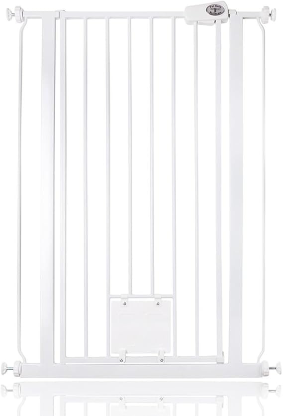 dog stair gate with cat flap