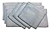 Bamboo Washcloths Face Towels for Sensitive Skin Great for Baby or Adult 6 Pack (Blue)