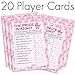 DISTINCTIVS Pink Girl Baby Shower Price is Right Game - 20 Cards