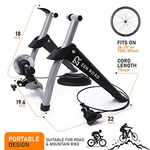ZenRoad Stationary Bike Trainer Stand Bicycle Trainer Roller