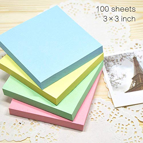 Early Buy Sticky Notes 3x3 SelfStick Notes 6 Pastel Color 6 Pads, 100